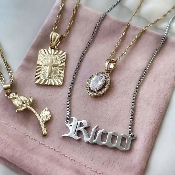 KHLOE JEWELS Custom Jewelry Necklaces Gothic Custom Box Chain Necklace
