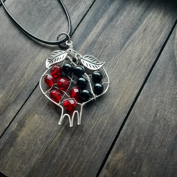 Large Pomegranate necklace style F The Worthy Witch Necklaces