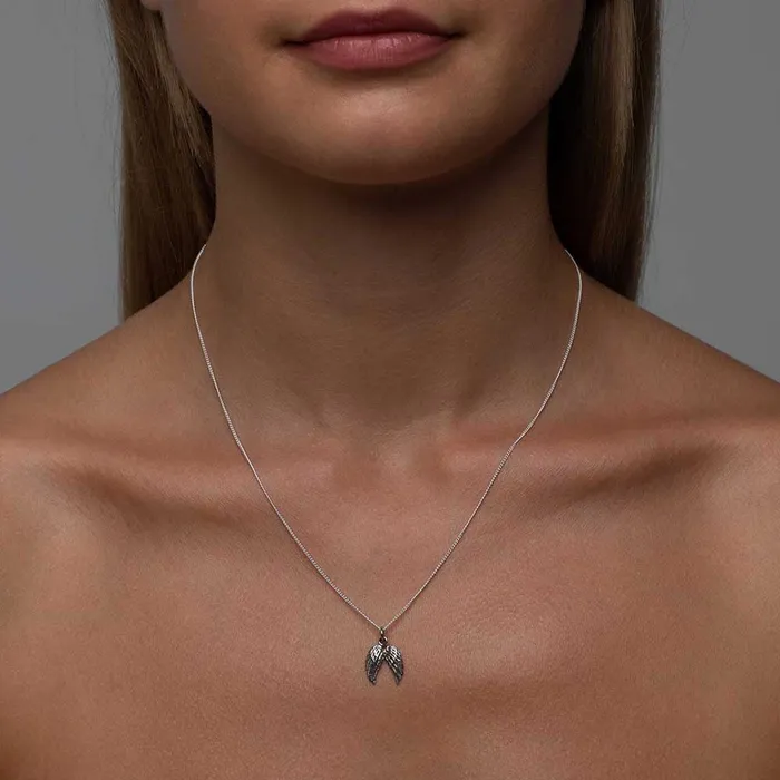 Mimi Marge Necklaces Rose Gold Vermeil Double Wing Necklace
