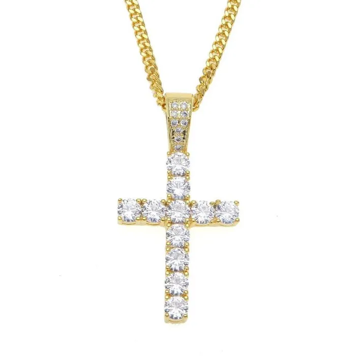 Necklaces KHLOE JEWELS Paris CZ Cross Necklace