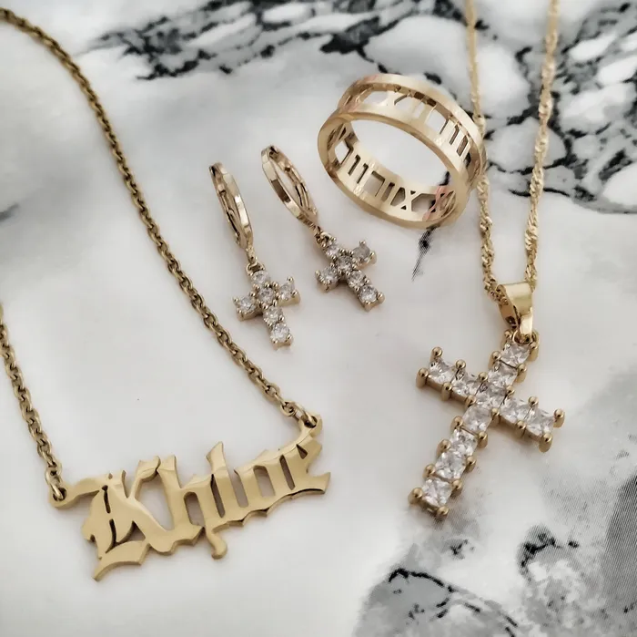 Necklaces KHLOE JEWELS Paris CZ Cross Necklace