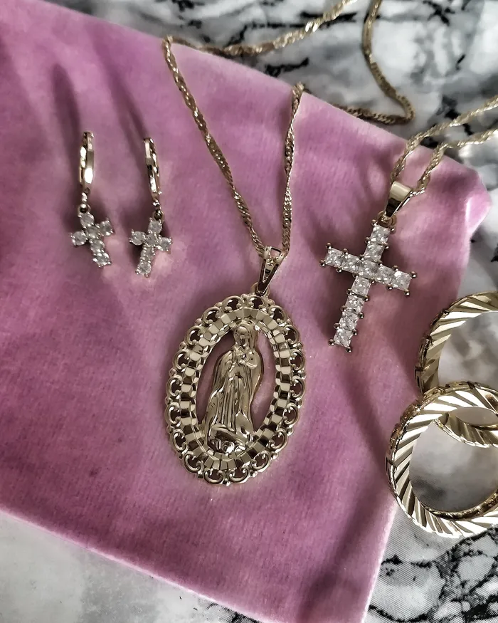 Necklaces KHLOE JEWELS Paris CZ Cross Necklace