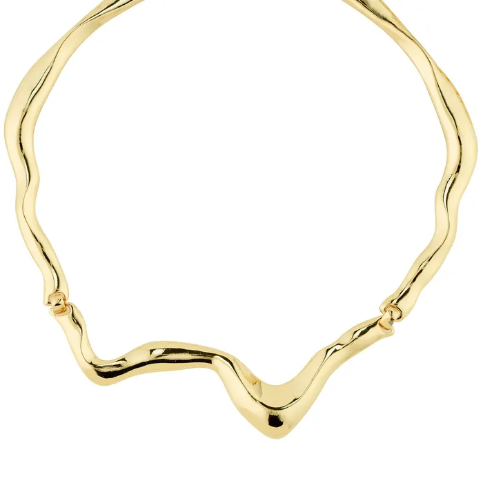 Necklaces Moon Gold Plated Statement Necklace Pilgrim