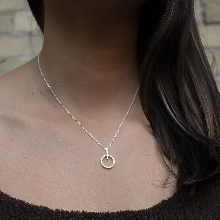 Tashi Necklaces Mod Geometric Silver Necklace