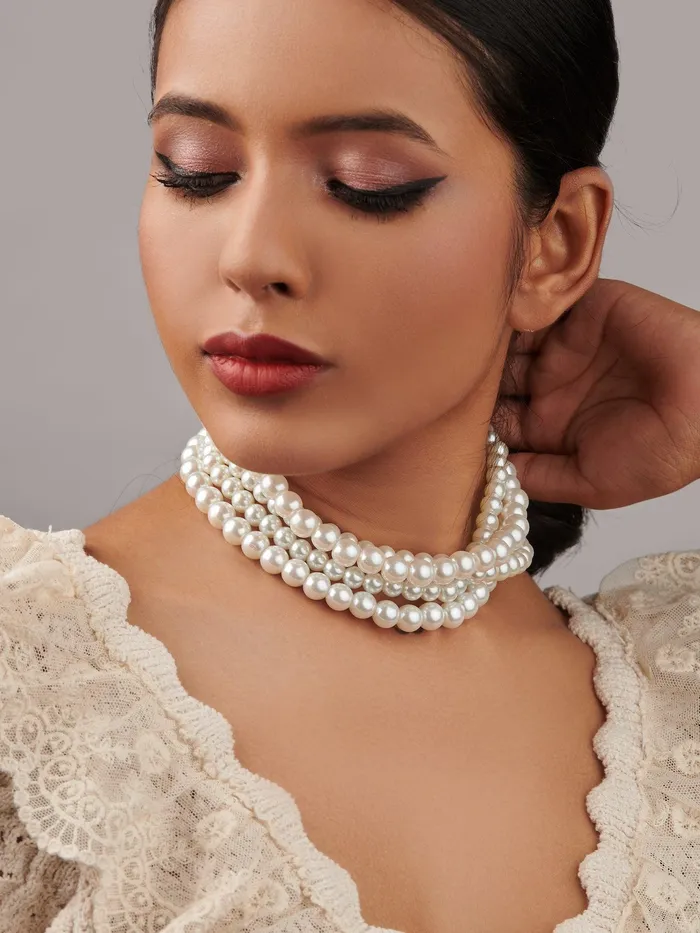 The Pearl Story Ivory Strings of Oyster Necklace Curio Cottage Necklaces