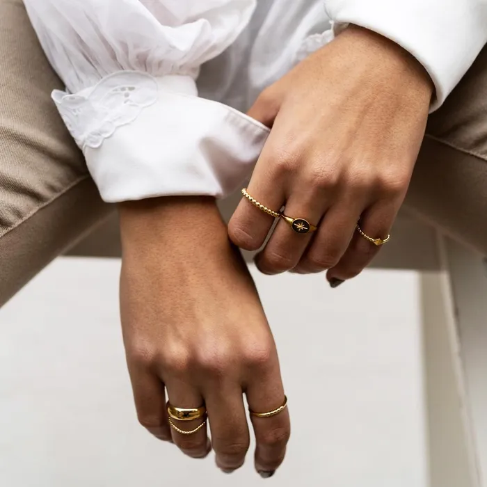 WellDunn Rings Babka Gold Vermeil Ring